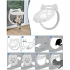 Pet Screen Door Magnetic Self-Closing Small Dogs and Cats Door with Locking Function for Screen Door, Window and Porch 6