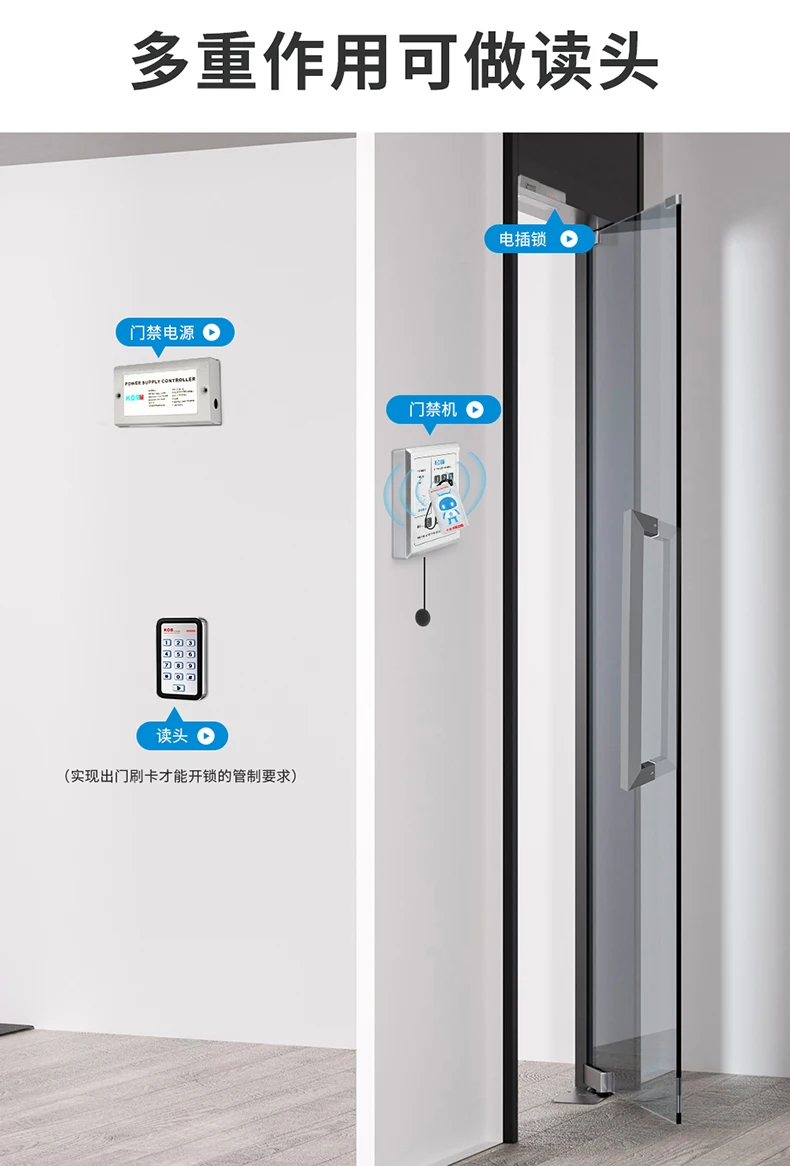 fingerprint access control IDIC card swipe password outdoor waterproof and rainp