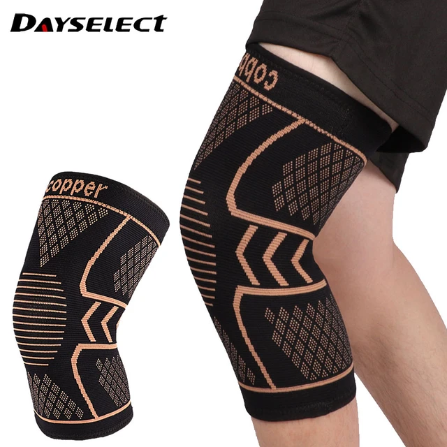 Copper Knee Support Compression Sleeve Brace Sport Joint Pain