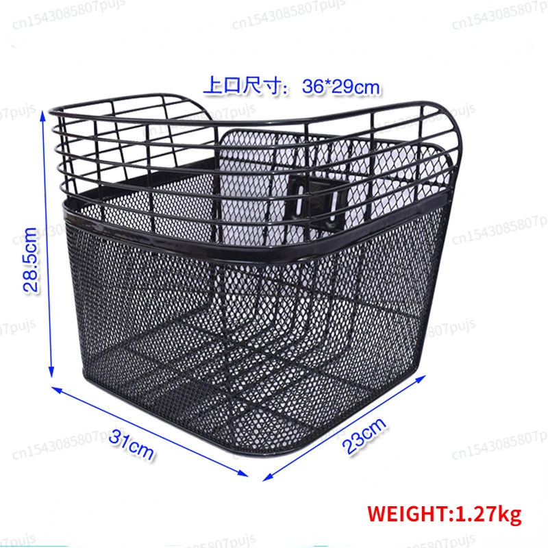 CEASELESLY Cesta Bicicleta Delantera,Malla Metálica para Bicicleta,Cesta De  Bicicleta Colgante,Desmontable, Multiusos, fácil Instalar para Diferentes