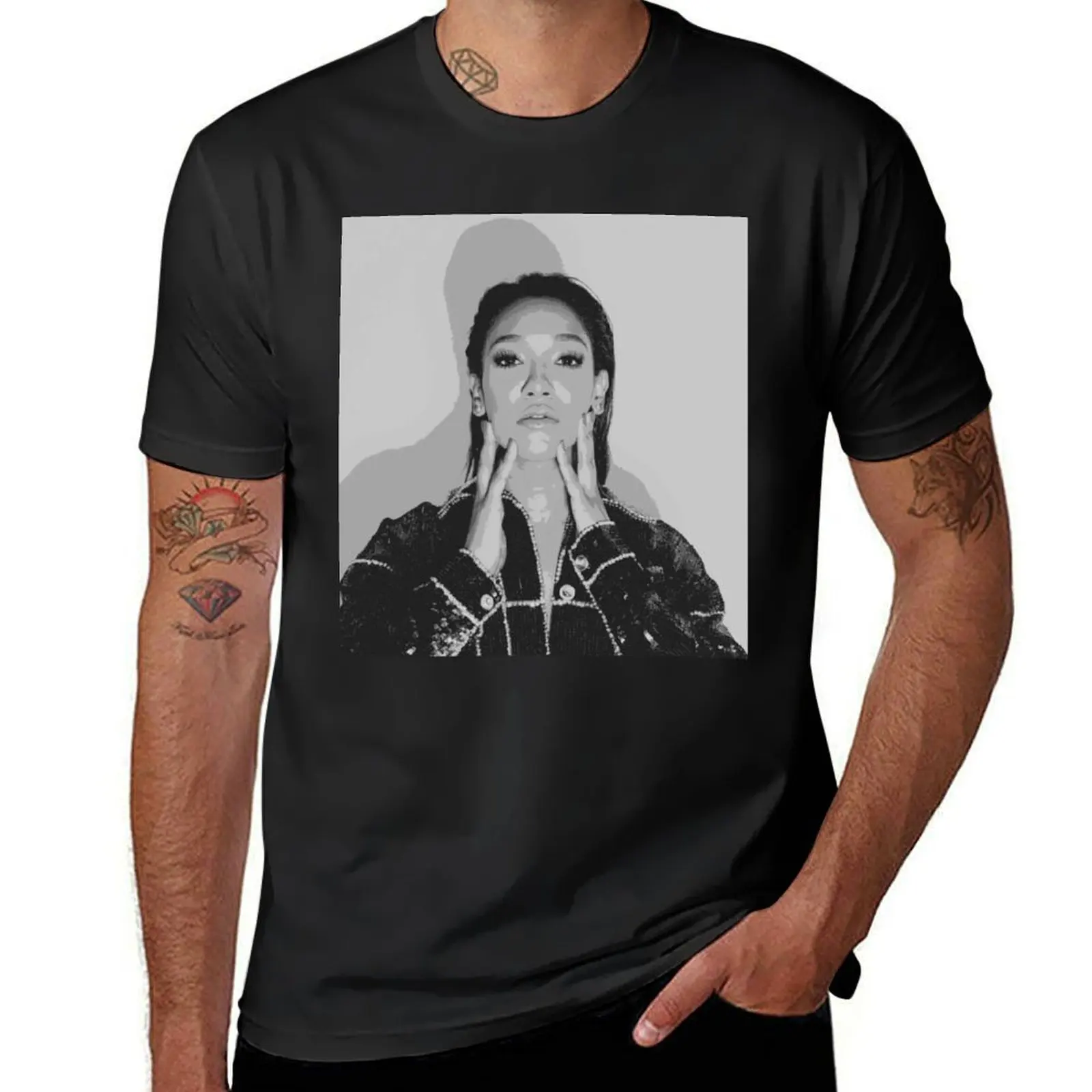 Candice Patton Pop Art T-Shirt Blouse graphics customs design your own Men's t-shirts