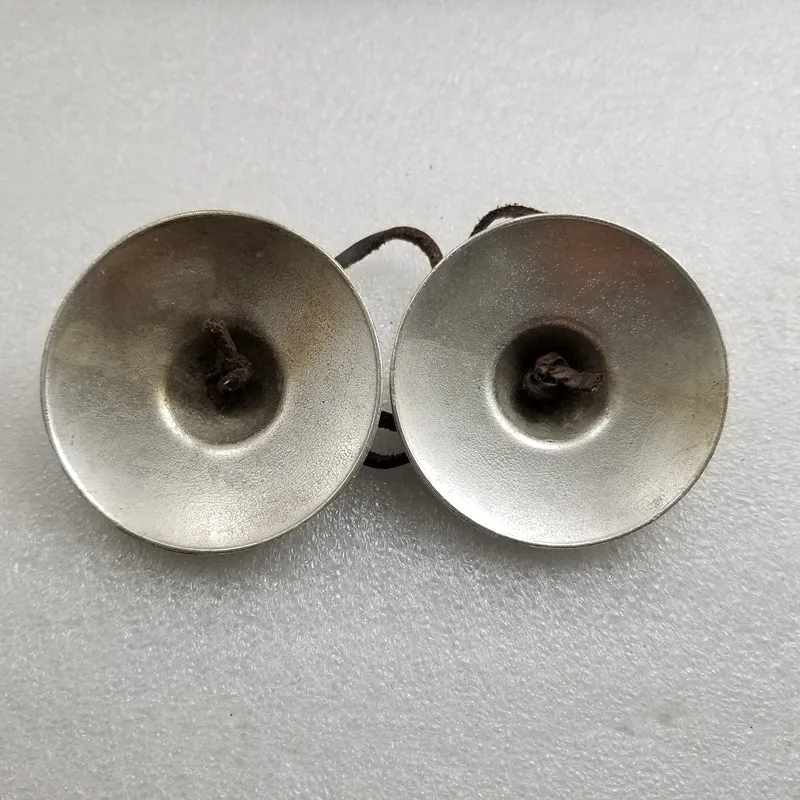 Handmade Brass Tinkle Bell Sound Healing Buddhist Tingsha Bells Yoga Meditation Hand Bells Orff Musical Instruments for Children