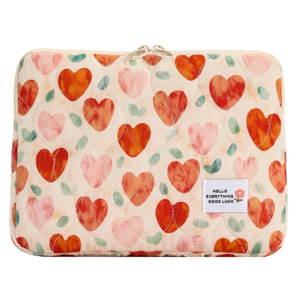 Floral Quilted Laptop Sleeve - Stylish Protective Case