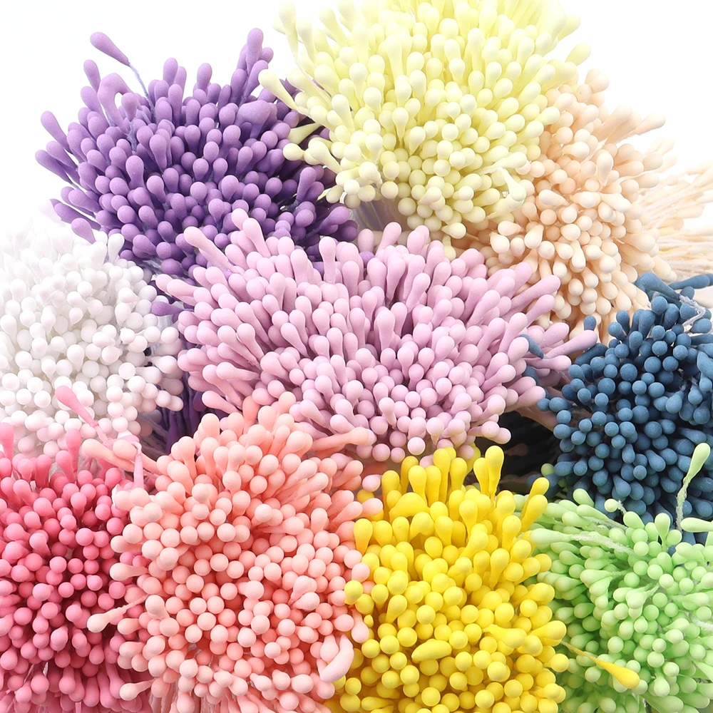 380–1200 Stück 2 mm Moulti-Optionen, künstliche Blumen, Staubblatt, Mini-Perlen, Blumenstempel, Hochzeit, Party, Heimdekoration, DIY-Zubehör