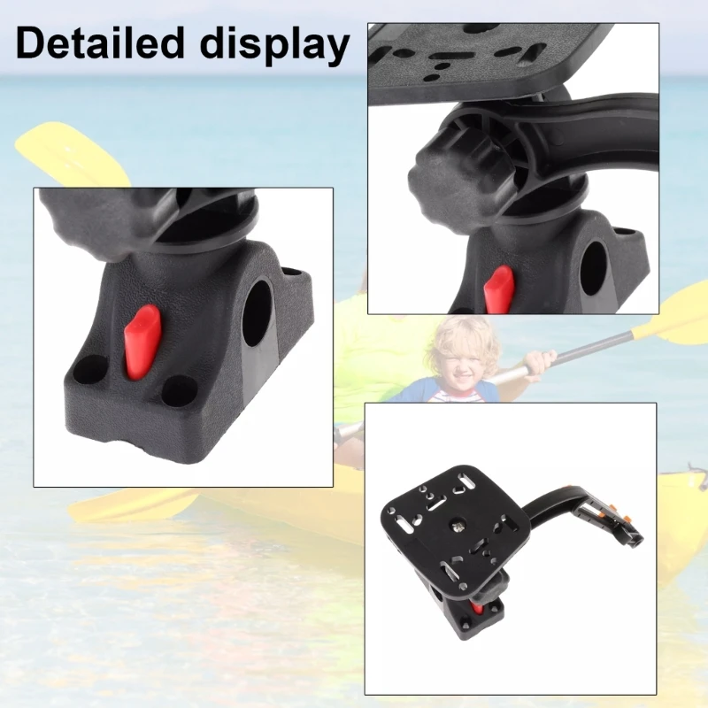 Kayaks Fish Finder Mount, Marine Kayaks Transducer Mounting Arm, Electronic Fish Finder Mount Base Adapter, Accessory