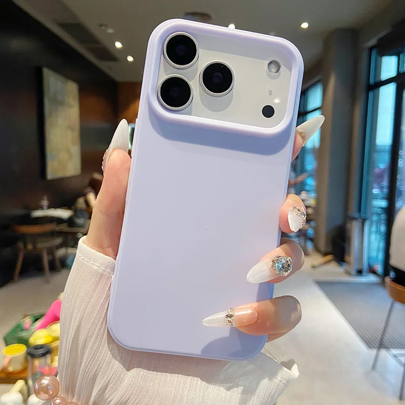 Luxury Candy Color Soft Silicone Phone Case with Camera Bumper Protection