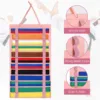 Taekwondo Belt Storage Wall Hanging Karate Belt Display Felt Cloth Collection Belt Display Holder for Taekwondo MMA Judo 4