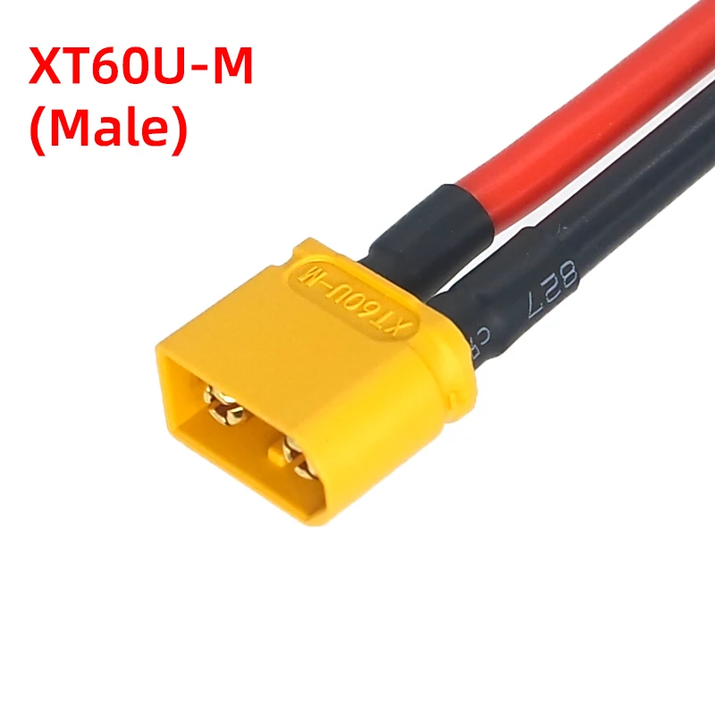 Amass XT60U-Male Drone Li-Po Battery Банановая штепсельная вилка с 12/14AWG Экстра Мягкий силиконовый кабель 10 см-1 м на выбор