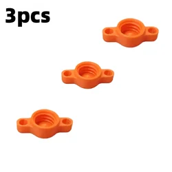 Durable Orange Glass Glue Caps - Portable Sealing Solutions for Glue Bottles (Set of 3) (3pcs)