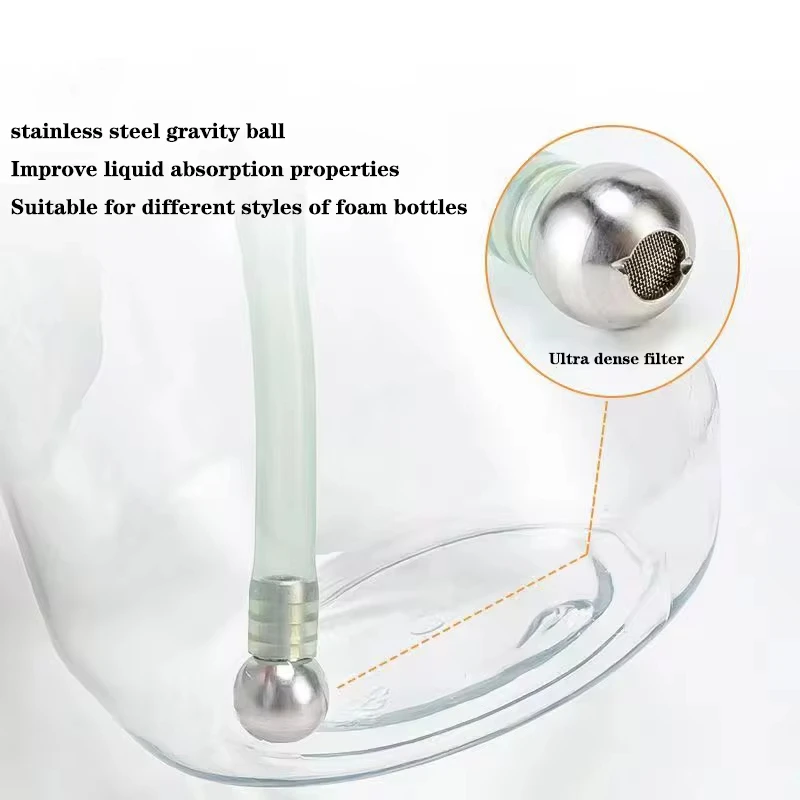 Foam Cannon Filter Weighted Straw Filter Ball Hose Attachment For Pressure Washer Reusable Stainless Steel Car Foam Accessories 4