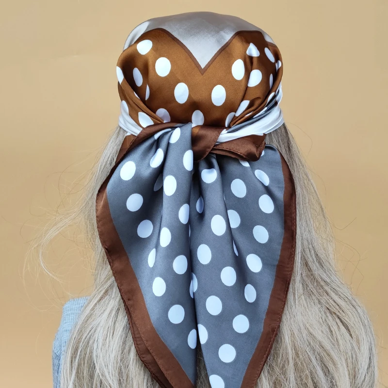 

Роскошный дизайн 70x70 см Шелковый Хиджаб 2023 новый стиль квадратный головной платок популярный солнцезащитный Пляжный платок женские шарфы на все четыре сезона