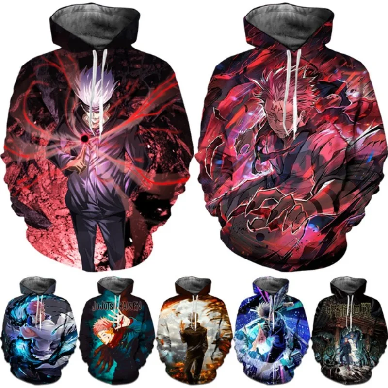 

New Anime Jujutsu Kaisen Satoru Gojo 3d Printed Hoodie Unisex Fashion Personality Harajuku Style Sweatshirt Anime Hoodie Tops