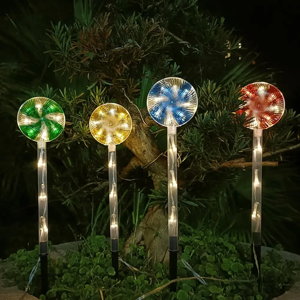 

Garden Decoration Lights Festive Outdoor Led Lollipop Decoration for Lawn Garden Create with Christmas Solar Candy Lights