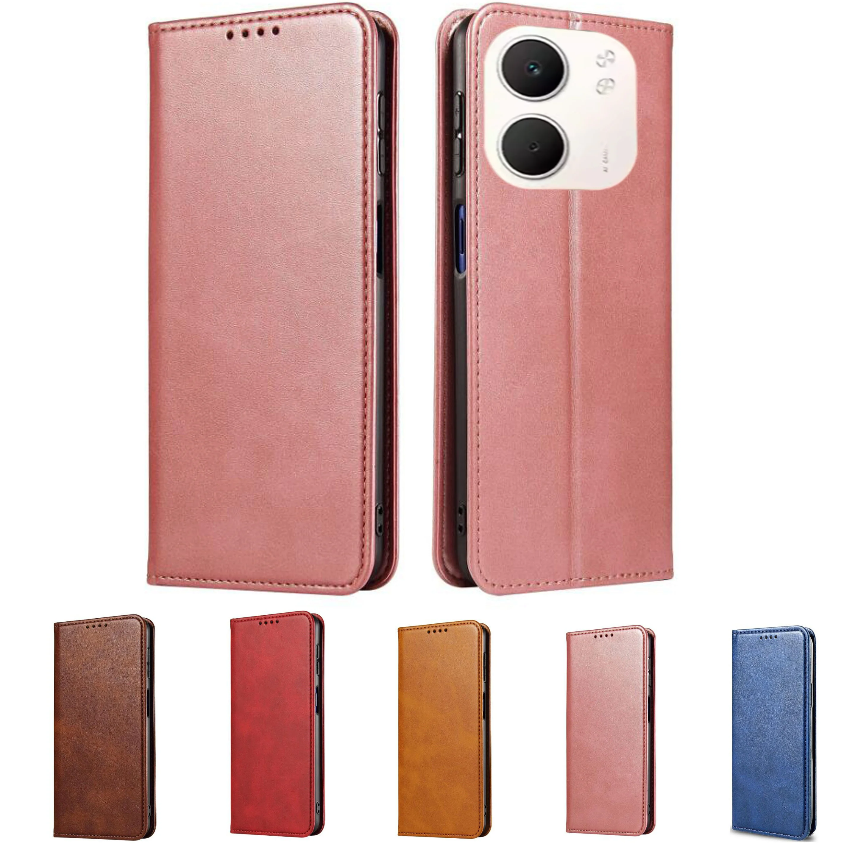 Elegant Leather Wallet Phone Case with Stand | Flip Cover