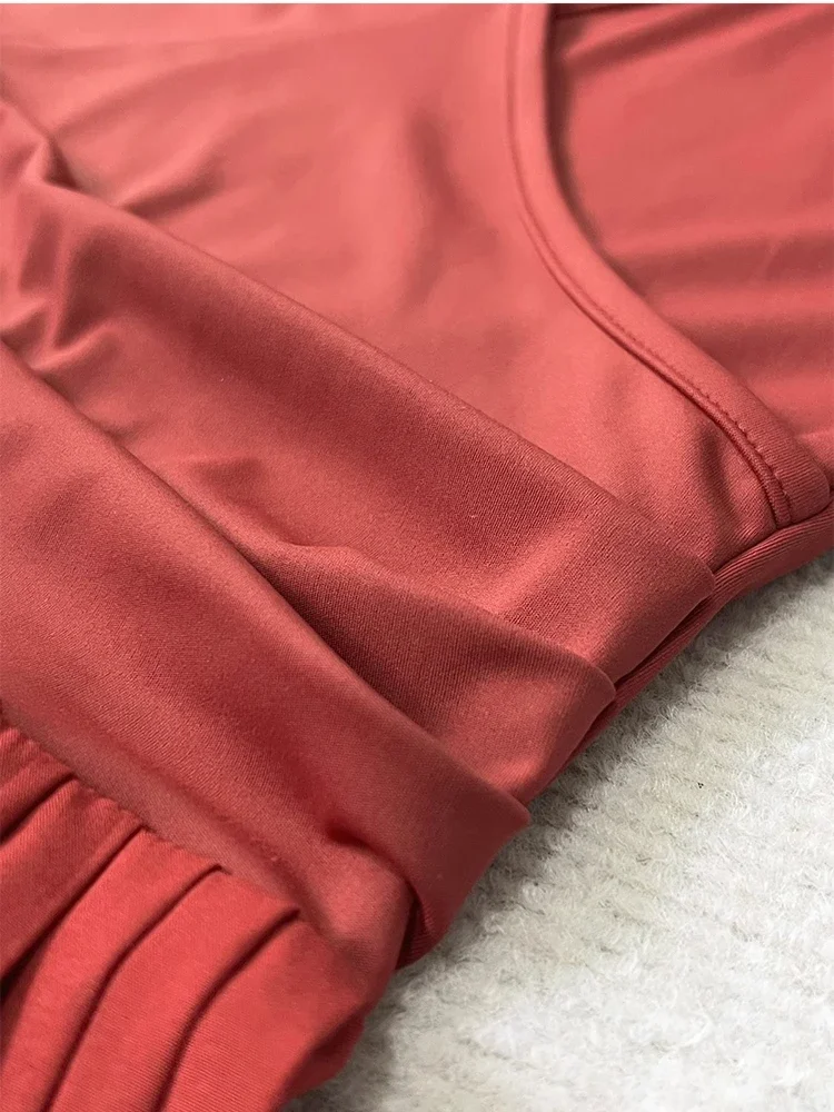 Tennis Wear for Women Spring and Summer Sleeveless Polo Shirt Dress Pleated Skirt French V-Neck Sports Casual Dresses