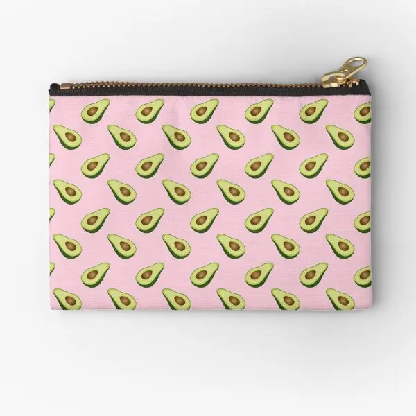 

Avocado Zipper Pouches Storage Wallet Cosmetic Packaging Women Underwear Key Pure Men Panties Coin Small Money Pocket Socks Bag