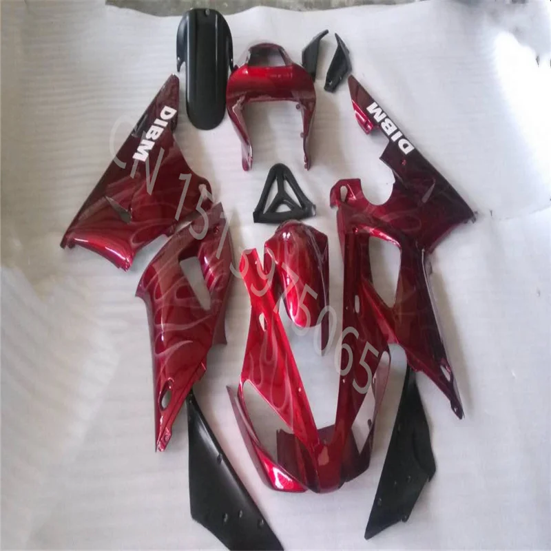 

Injection molding Fairing fit for YZF R1 00-01 YZF-R1 2000-2001 YZF00 -01 YZFR1 2000 2001wine red black motorcycle Fairing