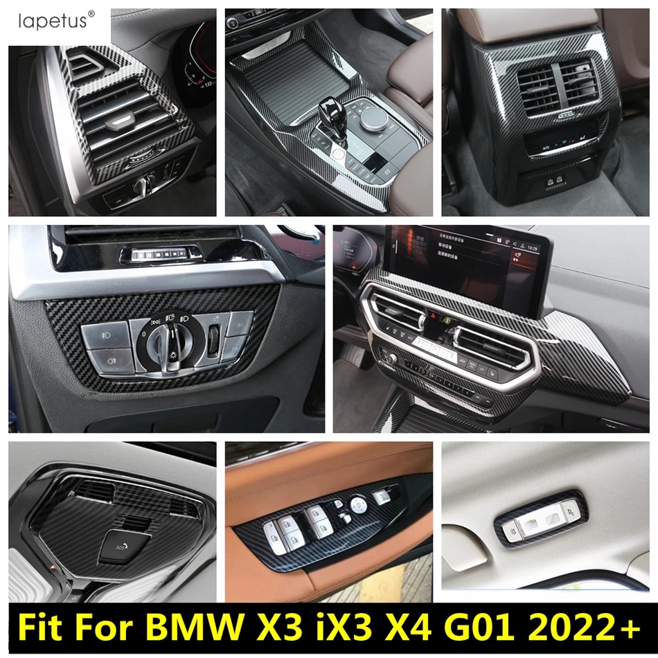 Carbon Fiber Accessories For Bmw X3 Ix3 X4 G01 2022 2023 Window Lift / Seat Adjust Button