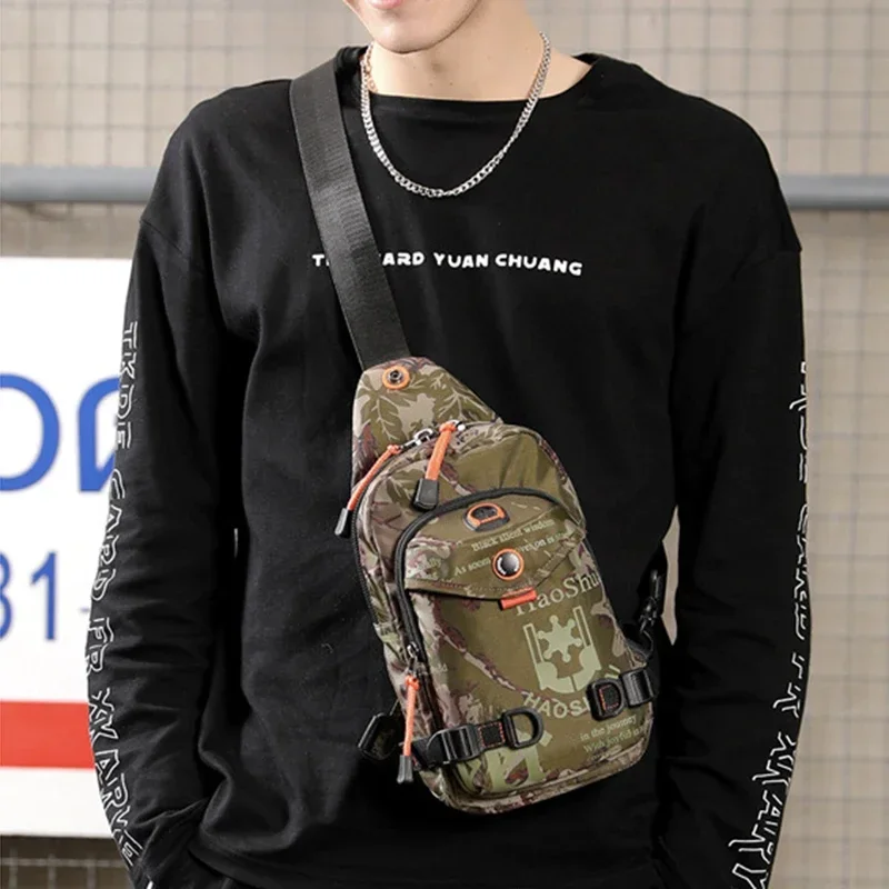 Nylon Cross Body Messenger Bag for Men