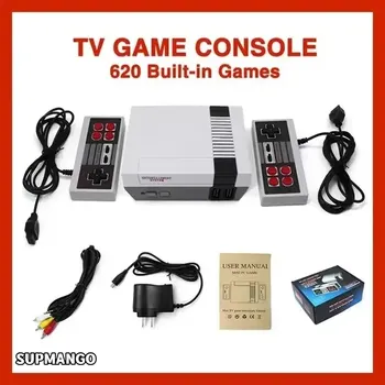 Mini TV Handheld Family Recreation Video Game Console with AV Output, 620 Built-in Classic Games, Dual Gamepads 1