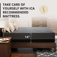14 inch Firm Mattress, Memory Foam Mattress with Cooling Cover, Bed in a Box, CertiPUR-US Certified, Breathable and Supportive 2