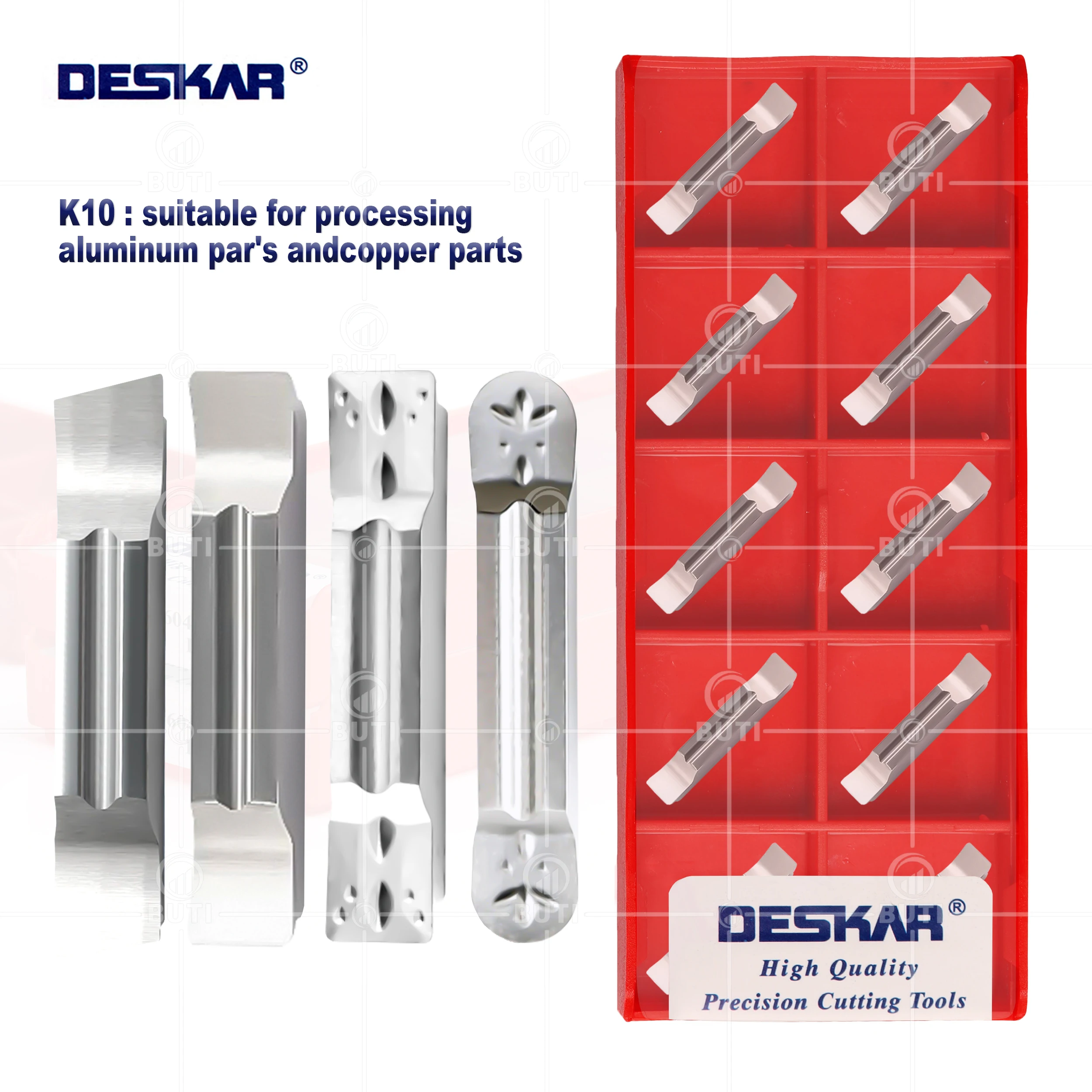 DESKAR 100% Original Nutfräser MGMN300 Kupfer-Aluminium-Schlitzfräseinsätze MGGN/MRMN/MGMN Serie Drehmaschinen-Schlitzfräseinsätze