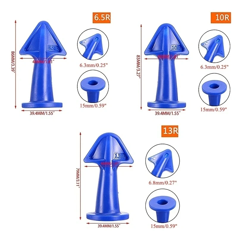 3PCS Silicone Sealant Nozzle Applicators Plastic Caulk Finishing Tools For Kitchen Bathroom Window caulking nozzle applicator caulking gun applicator