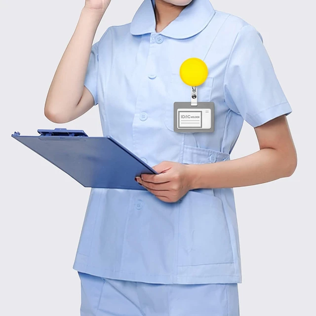 Nursing Doctorrotatable Id Badge Reel For Nurses & Doctors - Durable Card  Holder
