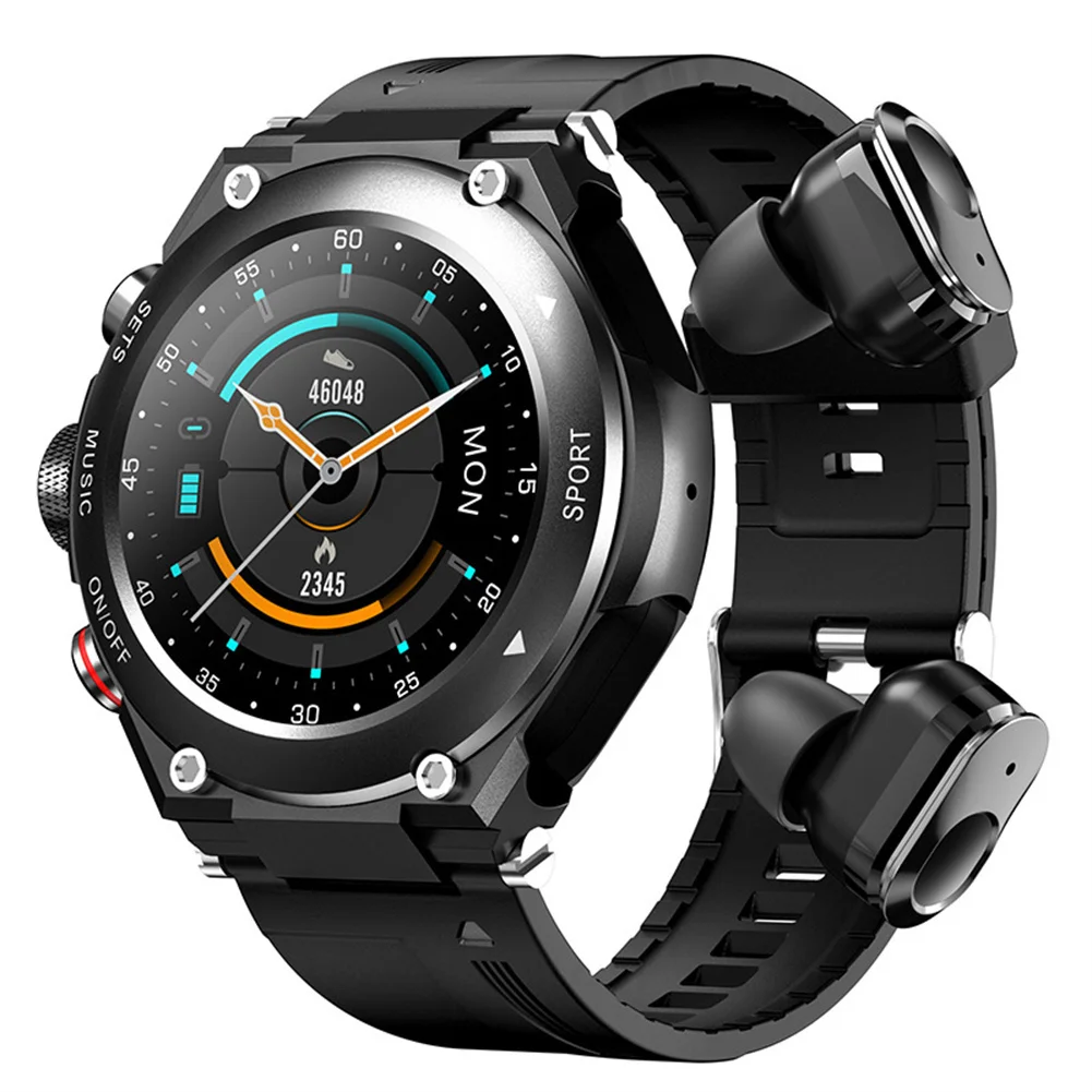 

Smart Watch With Earbuds 1.28 Inch IPS Screen Speaker Watch Fitness Tracker Heart Rate Monitor Sports Watch
