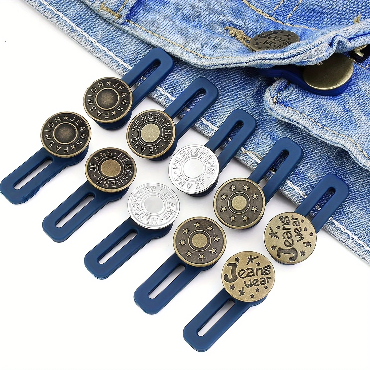 5PCS-Metal-Button-Extender-For-Pants-Jeans-Free-Sewing-Adjustable ...