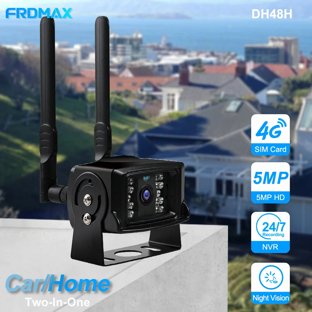 

FRDMAX, 4G камера заднего вида для грузовиков, WIFI, 5MP, металлический корпус, 1080P, задний вид автомобиля для автобуса, ИК ночного видения, ONVIF, водонепроницаемый, Camhi