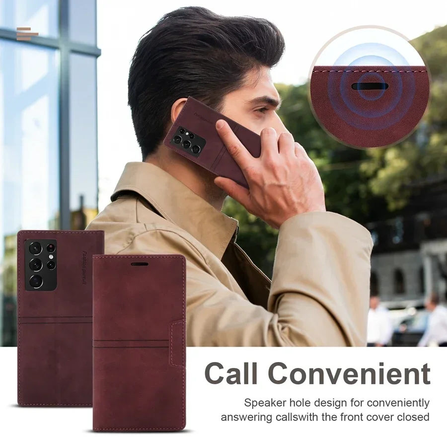 Premium Wallet Card Flip Anti-Fall Leather Phone Case
