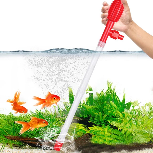 Fish Tank Water Changer Gravel Cleaner With Air-Pressing Button