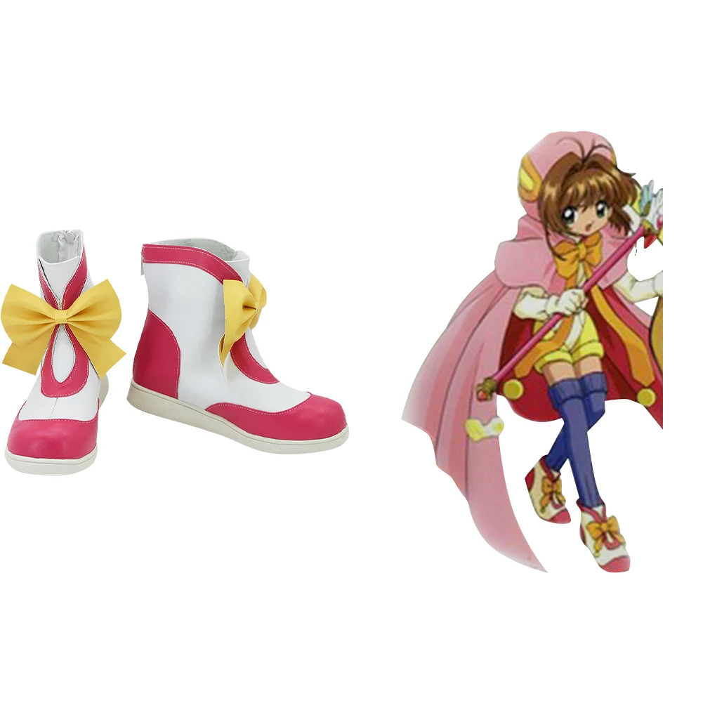 

Anime Card Captor Kinomoto Sakura Cosplay Shoes Fantasia Women Halloween Costumes Accessory Disguise Boots EU Size