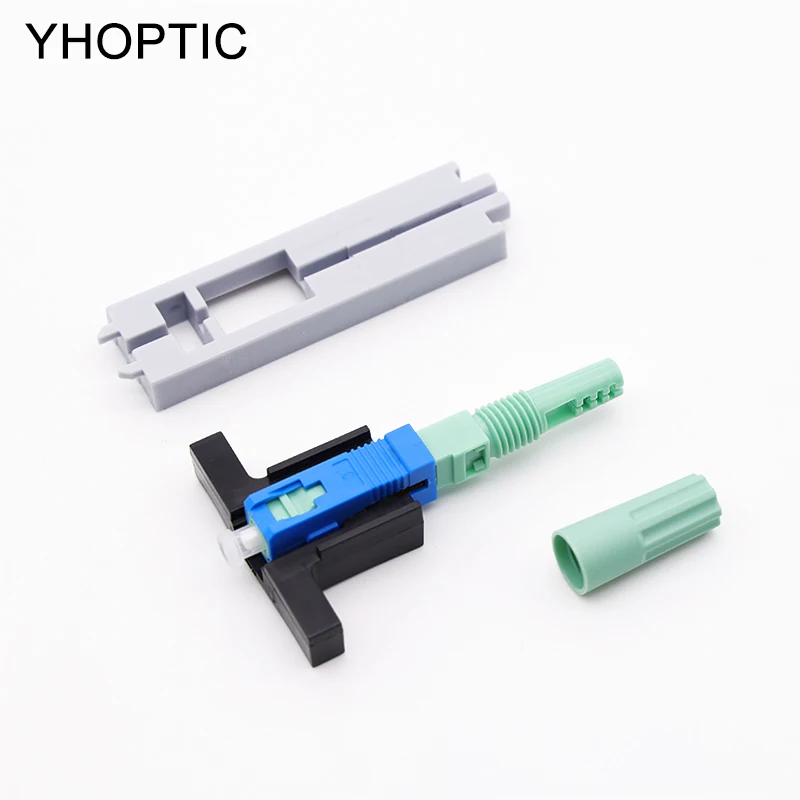 FTTH SC UPC/APC Connector Embedded High Quality Fast Connector SC Quick Connector FTTH Tool Cold Connection Optical Adapter