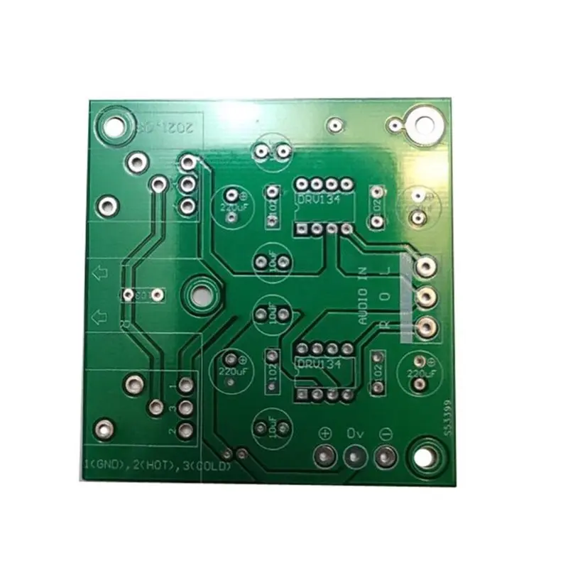 DIY 증폭기 모듈용으로 조립된 Hifi DRV134PA 2.0 듀얼 채널 싱글 엔드-밸런스드 컨버터 전원 공급 장치 ± 12V-A86G