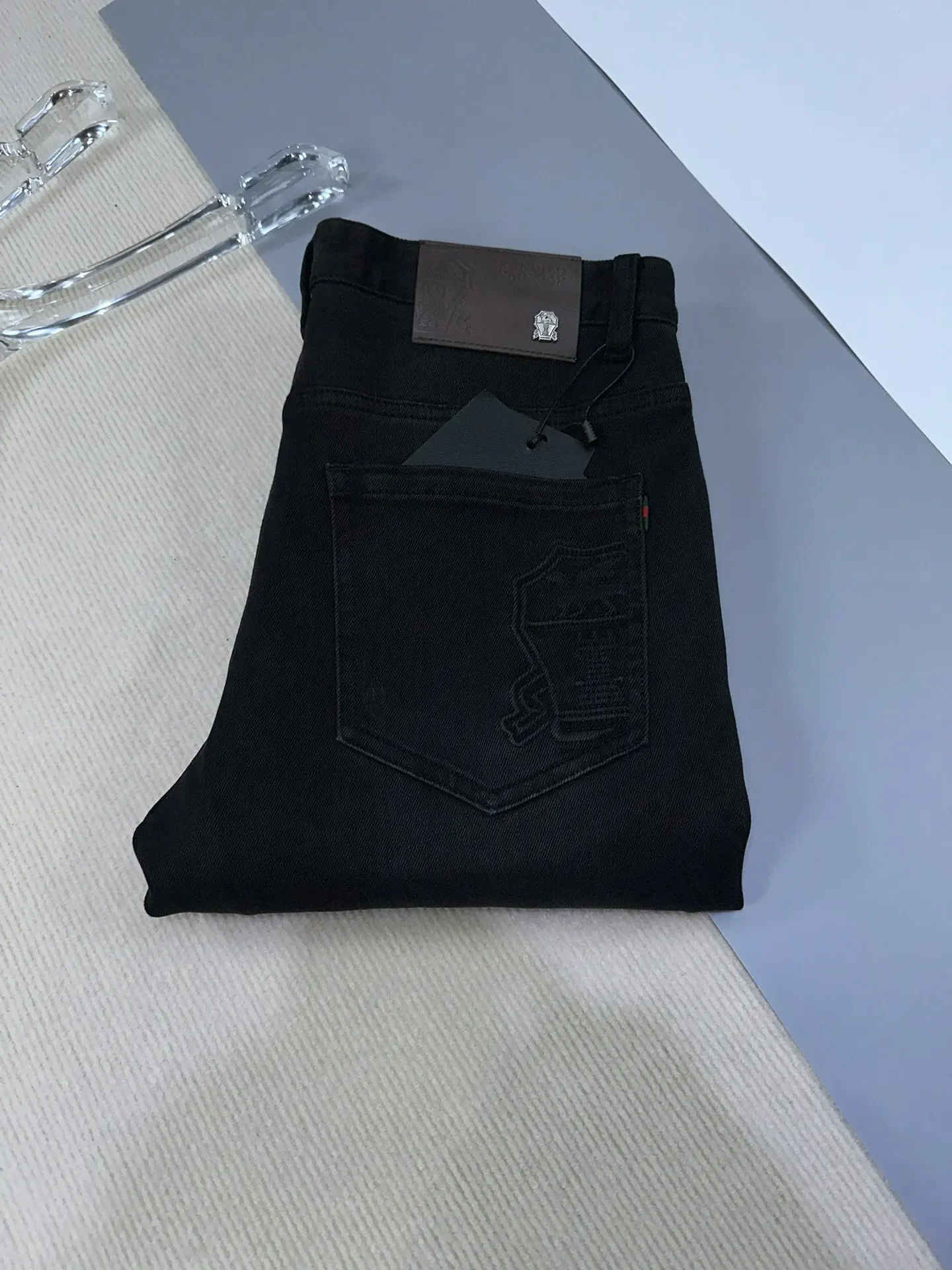 

BILLIONAIRE SIJITONGDA Jeans Cotton men 2024 new comfort fashion waistband embroidery Straight high quality big size 31-40