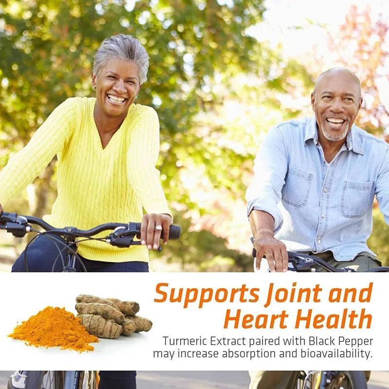 Turmeric Curcumin 1000mg Capsules with Black Pepper&Ginger Organic for Joint, Brain Cognitive & Digestive Health, Antioxidant