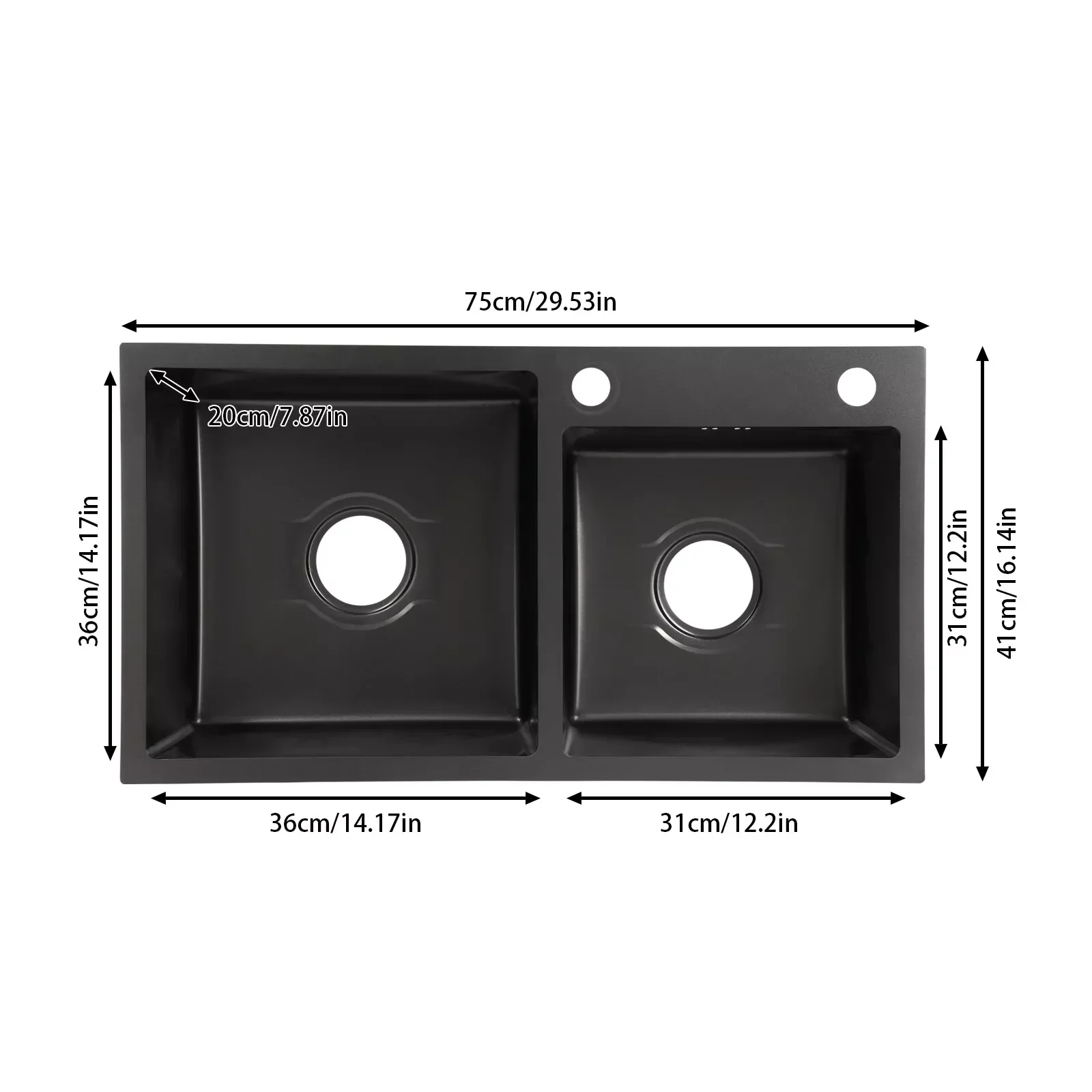Laundry Sink Stainless Steel Utility Sink Cabinet with Sink with Flexible Faucet 3