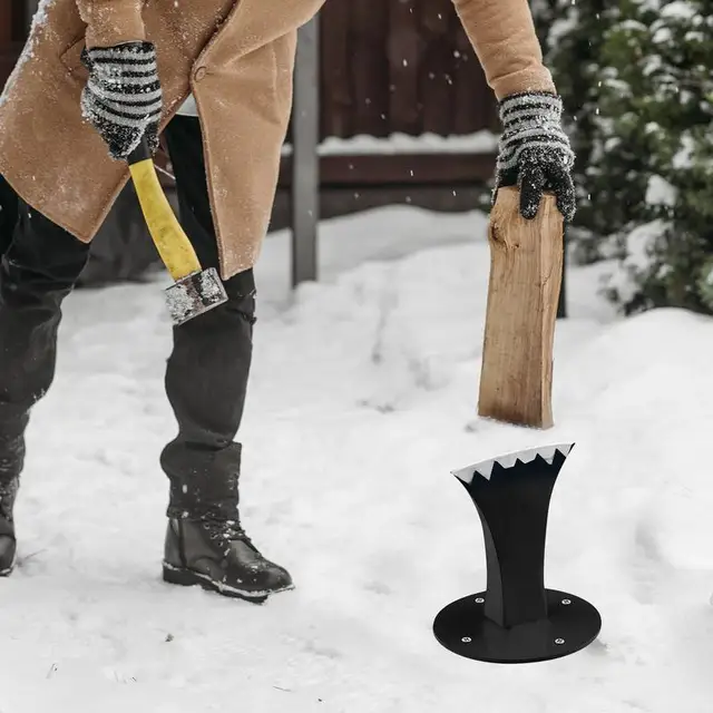 Tűzifa Meggyújtó Osztó Nagy Szilárdságú Gyújtó Fa Lángoló Keksz Ék Kézi Rönkösének Kempingre - Image 2
