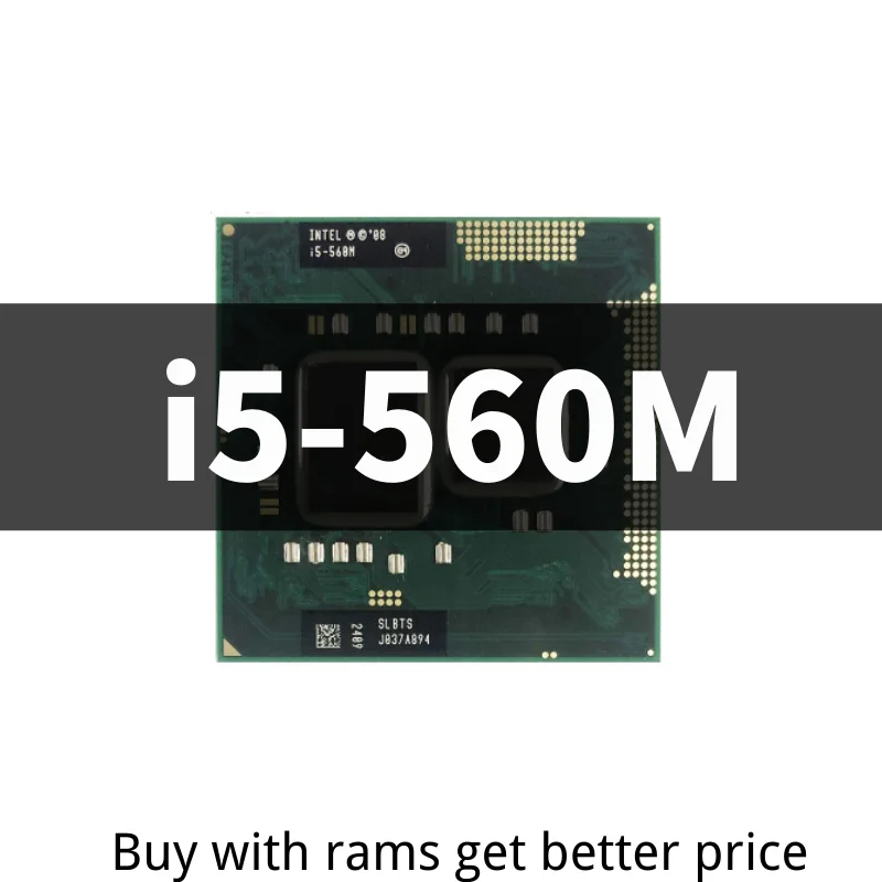 best cpu Core i5-560M i5 560M SLBTS 2.6 GHz Dual-Core Quad-Thread CPU Processor 3W 35W Socket G1 / rPGA988A cpu processor