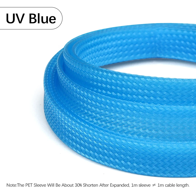 Expandable PET Braided Cable Sleeve - Wire Protection Sheath, Multiple Sizes Available