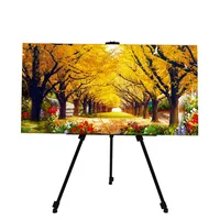 Portable Adjustable Metal Sketch Easel Sketch Drawing For Artist Art Supplies Stand Foldable Travel Easel Shelf With Bag Outdoor 2