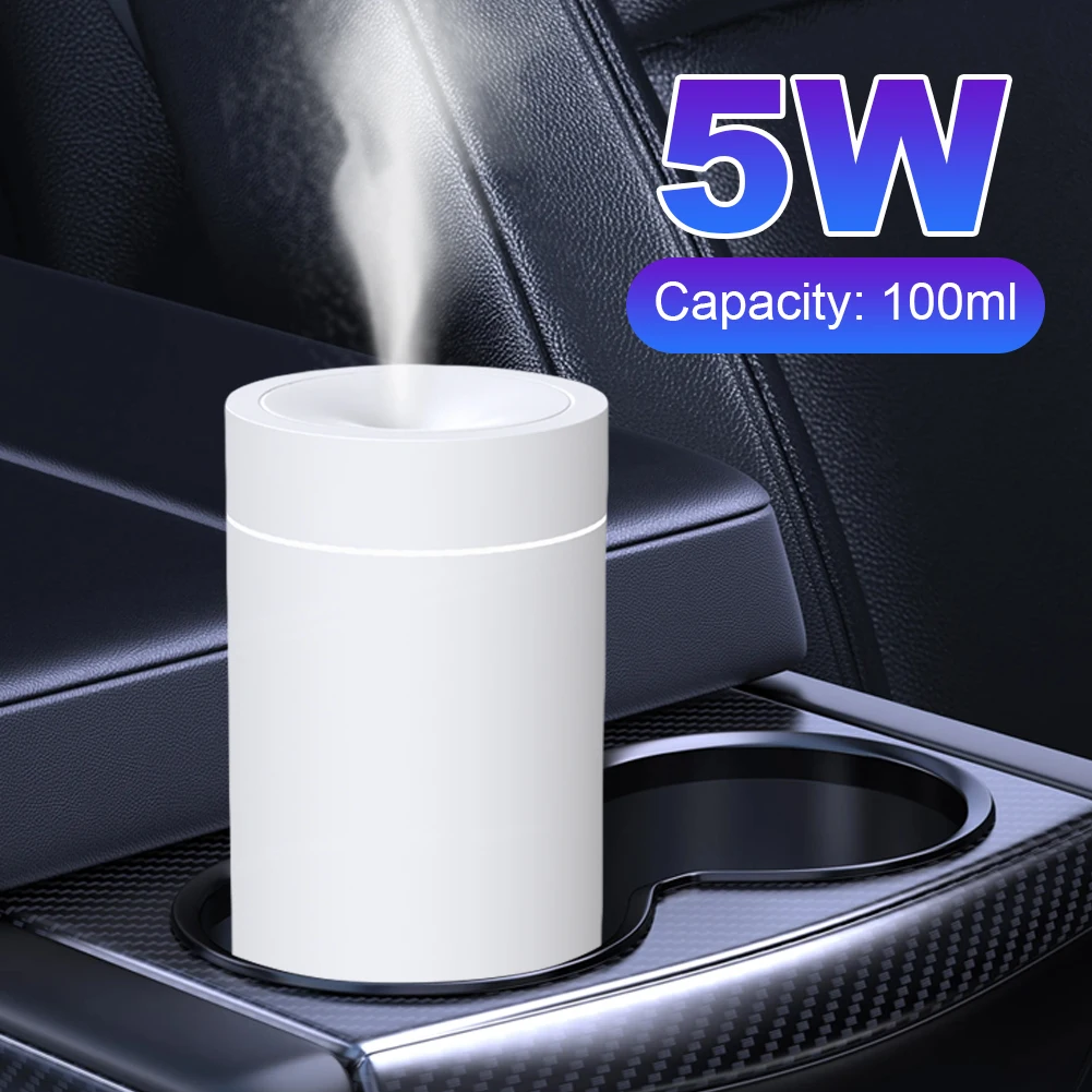 100ml Car Diffuser Humidifier Rechargeable Car Humidifier Aromatherapy Diffuser Mini Portable for Home Office