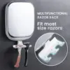TAILI Shower Fogless Makeup Mirror With Holder Suction Cup Shower Shave Round Mirrors Bathroom Mirrors Washroom 4