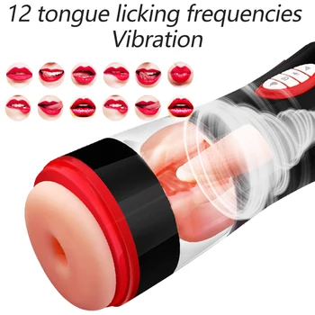Automatic Blowjob Male Masturbators For Men Real Adult Goods 18 Sucking Machine men's Silicone Vagina Doll Sexy Masturbation Toy 3