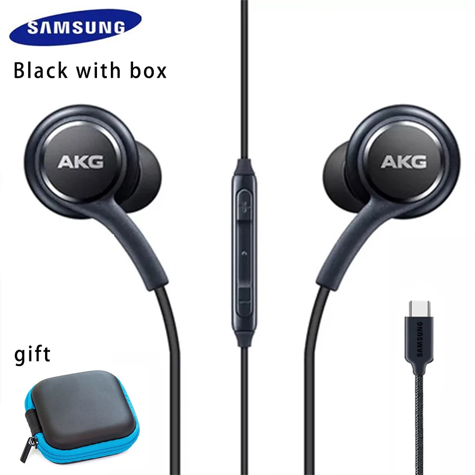 workout headphones Samsung AKG Earphone Original Type C In-Ear Headphones Wired With Microphone For Galaxy S22 S21 S20 Note 20 Fold Usb C Earphones headphones for sale Earphones & Headphones