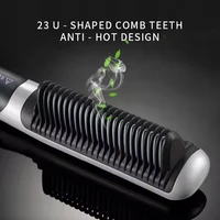 Professional Electric Hair Styling Straightening Smoothing Modeling Brush Rotating Hairbrush Hot Comb Electrical Curling Iron 4