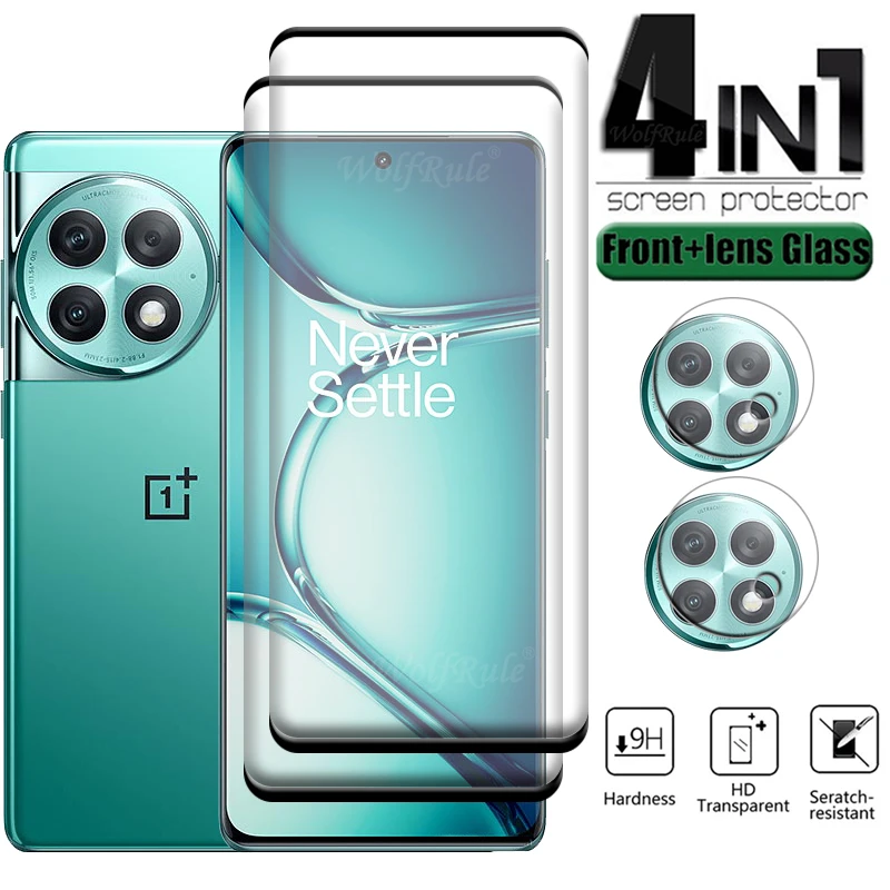 

4 в 1 для Oneplus ACE 2 Pro стекло Oneplus ACE 2 Pro закаленное стекло изогнутое HD 9H защита для экрана Oneplus ACE 2 Pro стекло для объектива