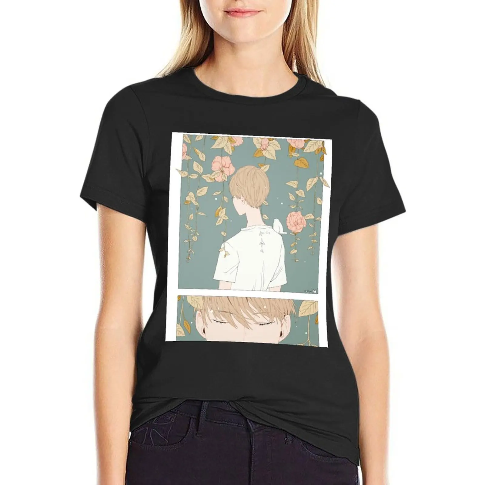 

listen. T-Shirt quick-drying korean fashion anime clothes plain t shirts for Womens